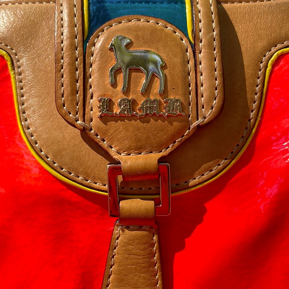 RARE neon LAMB purse